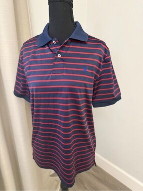 Polo by Ralph Lauren Striped Navy & Red Polo Shirt